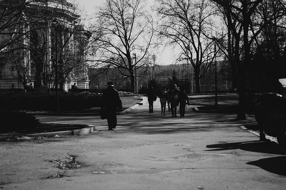 bulgaria, sofia, walk, moody, black, people, hite, center, town HD wallpaper