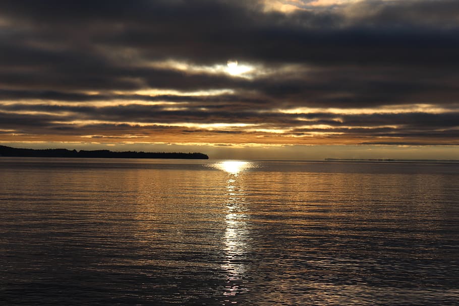 scenery, sunset, west coast, water, sky, cloud - sky, scenics - nature HD wallpaper