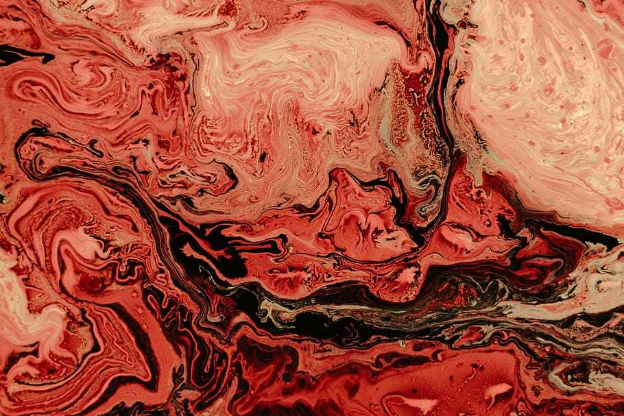 red and brown abstract art, full frame, backgrounds, pattern HD wallpaper