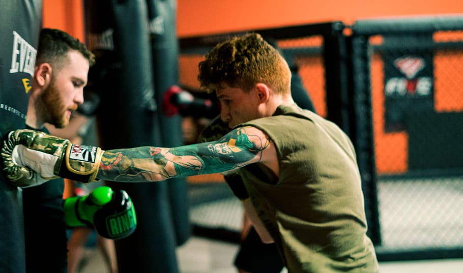 sport, boxing - sport, strength, adult, men, punching, sports training HD wallpaper