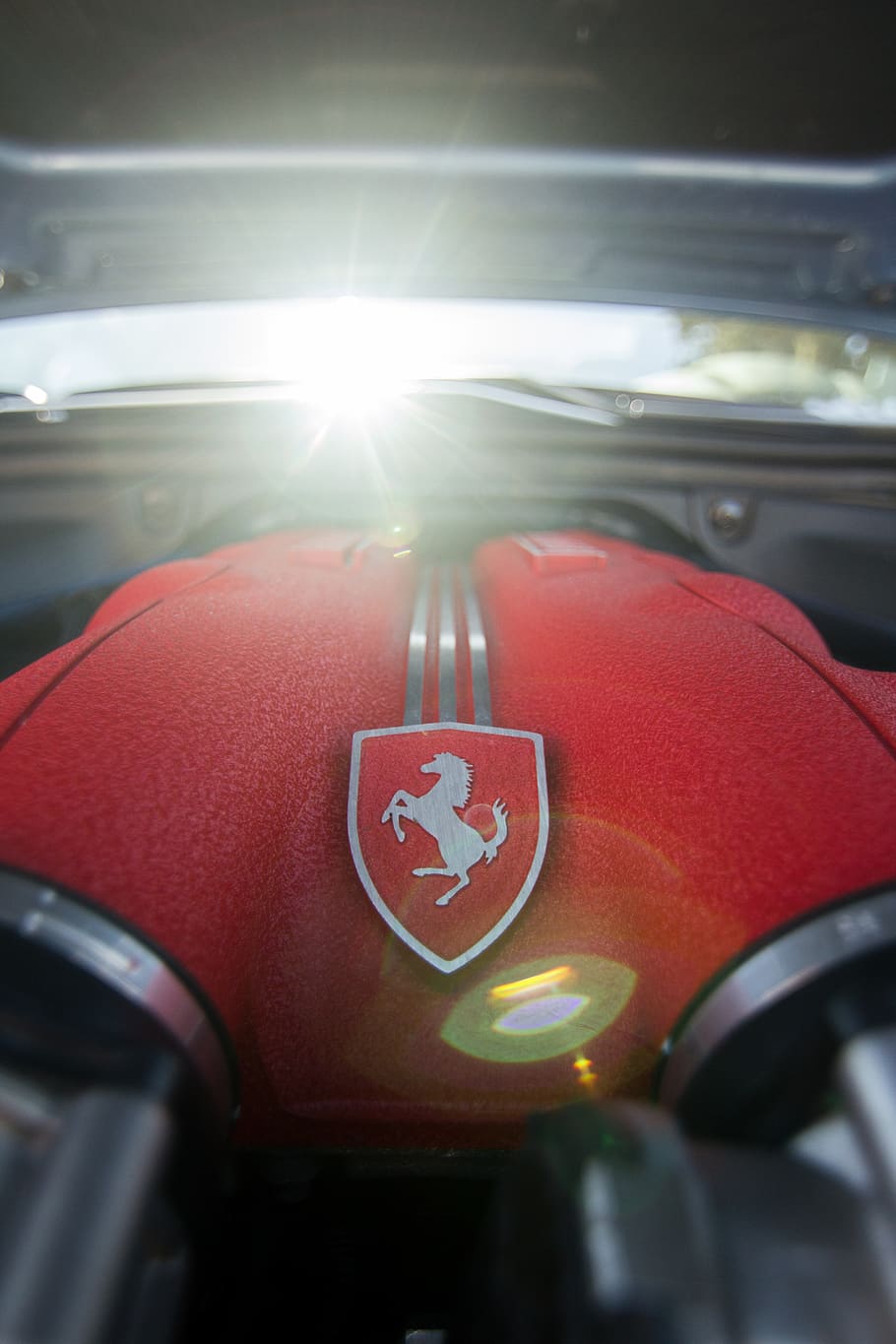 ferrari, engine, ferrari engine, ferrari v8 engine, car, vehicle, HD wallpaper