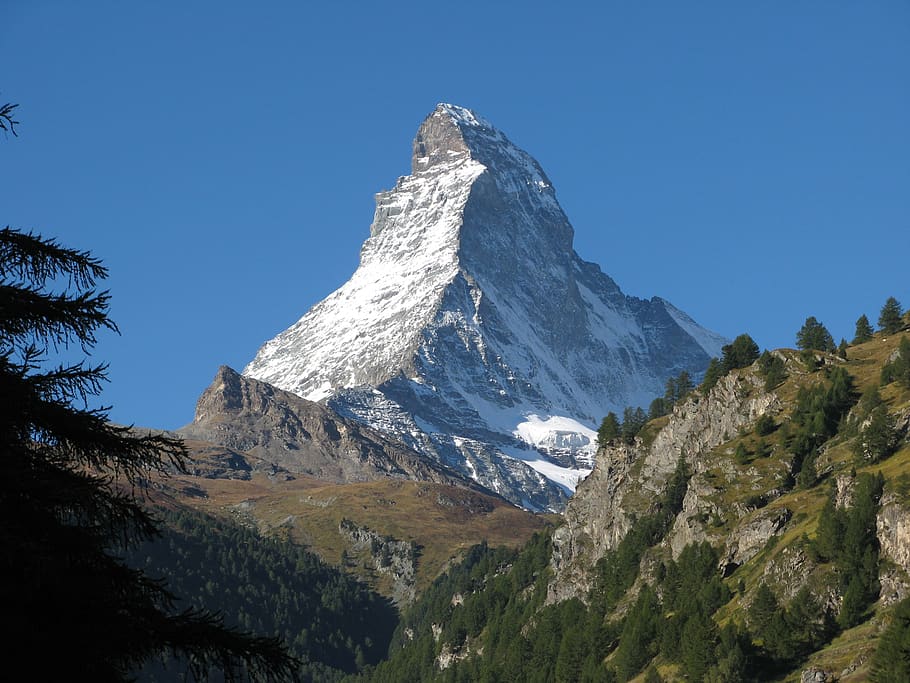 matterhorn, zermatt, switzerland, mountain, sky, beauty in nature, HD wallpaper