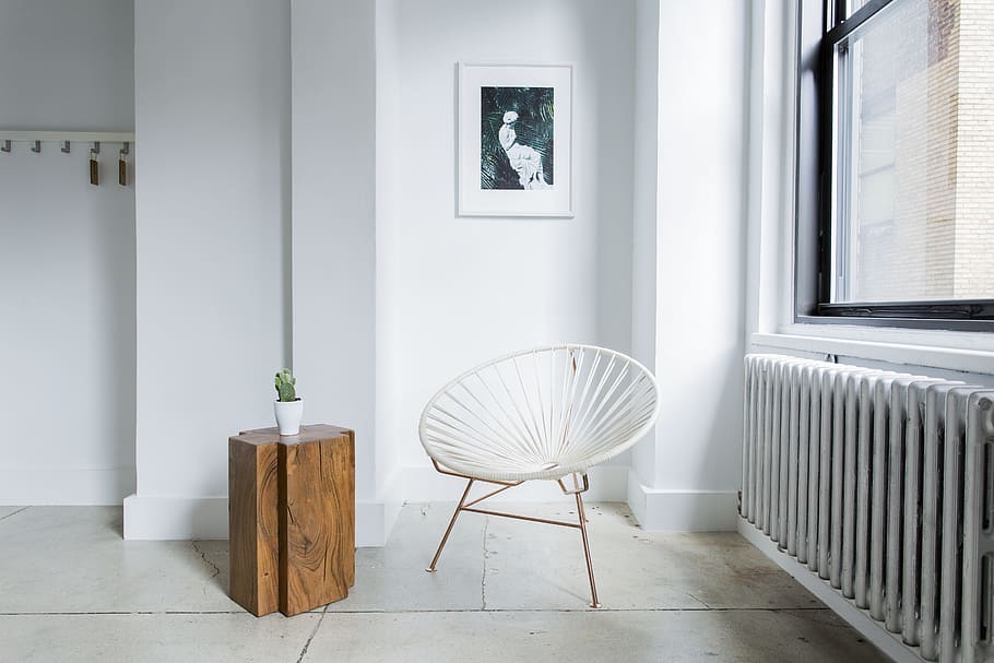 architecture, building, infrastructure, chair, white, wood HD wallpaper
