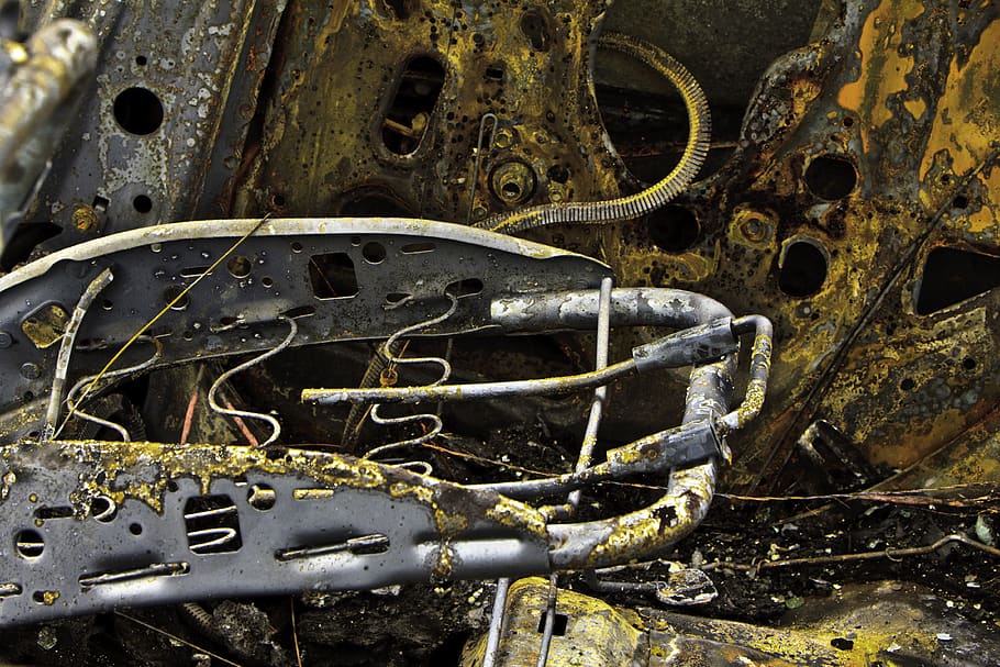 pattern, colour, metal, abandoned, rusty, damaged, obsolete HD wallpaper