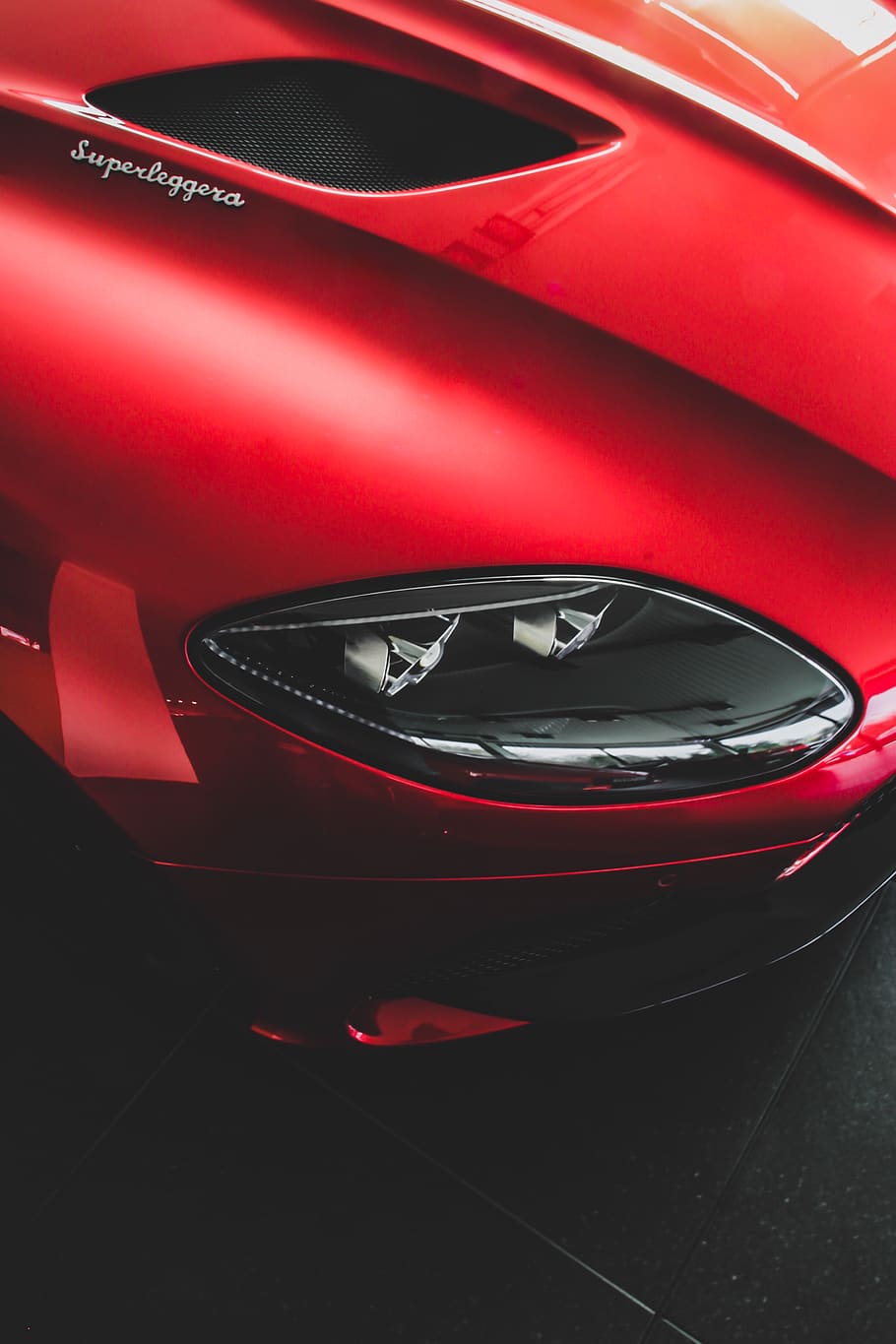 red car, motor vehicle, mode of transportation, land vehicle HD wallpaper