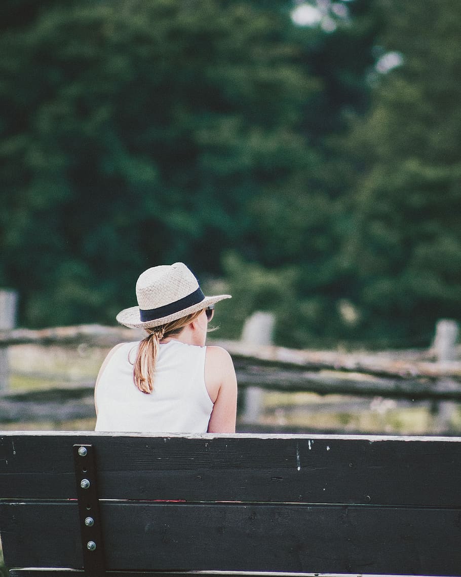 hat, real people, one person, clothing, leisure activity, women HD wallpaper