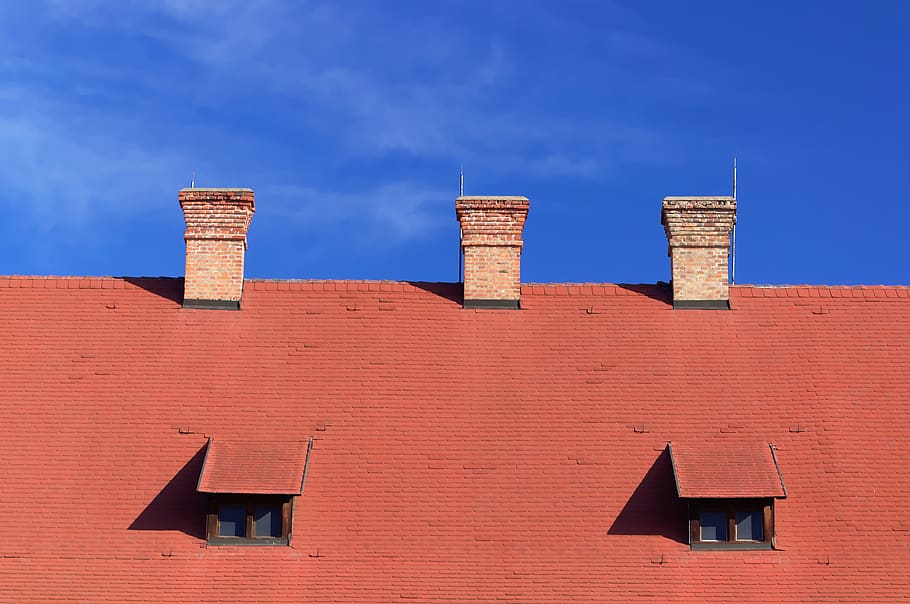 hungary, eger, sky, blue, roof, funnel, tiling, red, architecture HD wallpaper