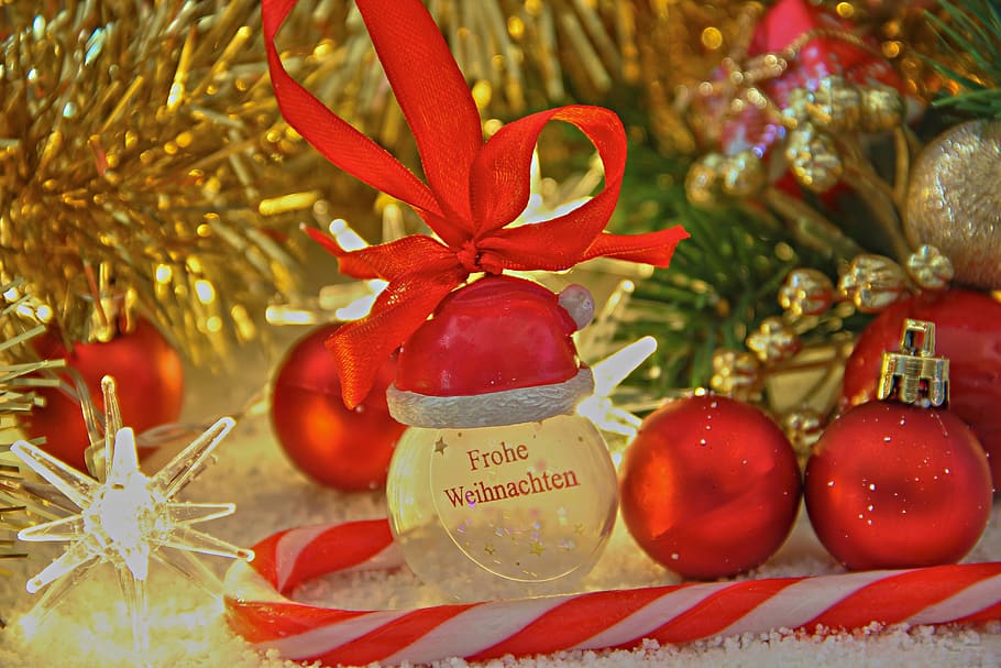 christmas, gift, deco, light, mood, december, winter, still life HD wallpaper