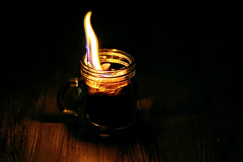fire, flame, candle, glass, diwali, jar, cup, lighter, pottery HD wallpaper