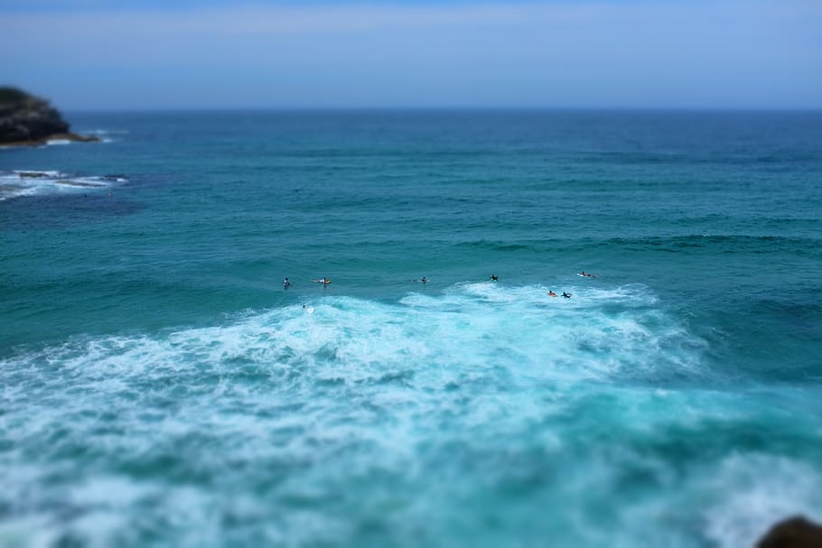surf, surfing, ocean, sea, waves, horizon over water, scenics - nature HD wallpaper