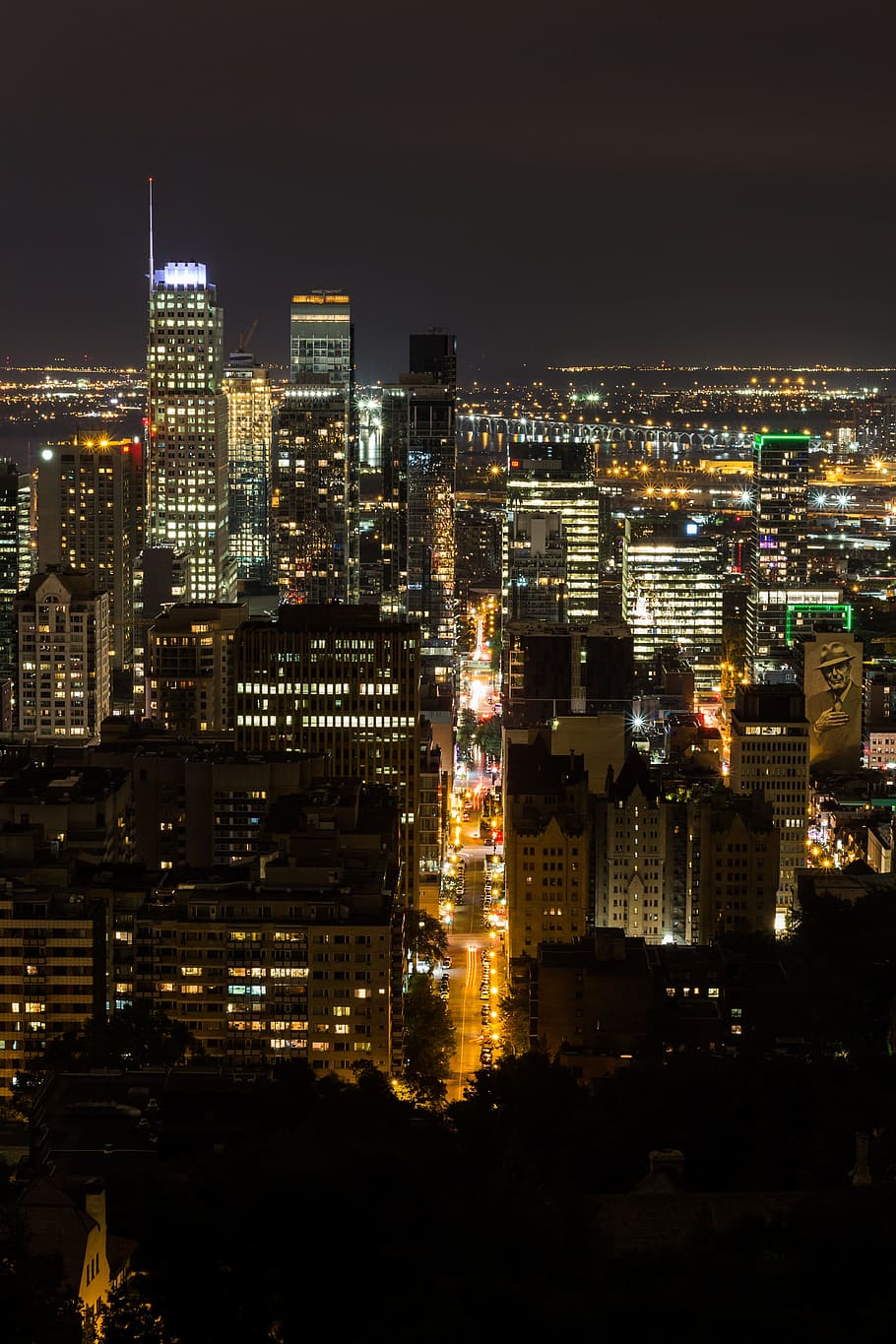 city lights during nighttime, building, architecture, evening HD wallpaper