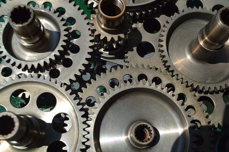 gears, engine, mechanical, engineering, steampunk, metal, machinery HD wallpaper