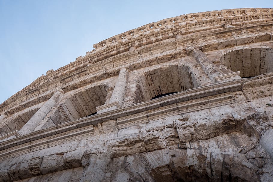 Colosseum, architecture, building, archaeology, surface, architectural HD wallpaper