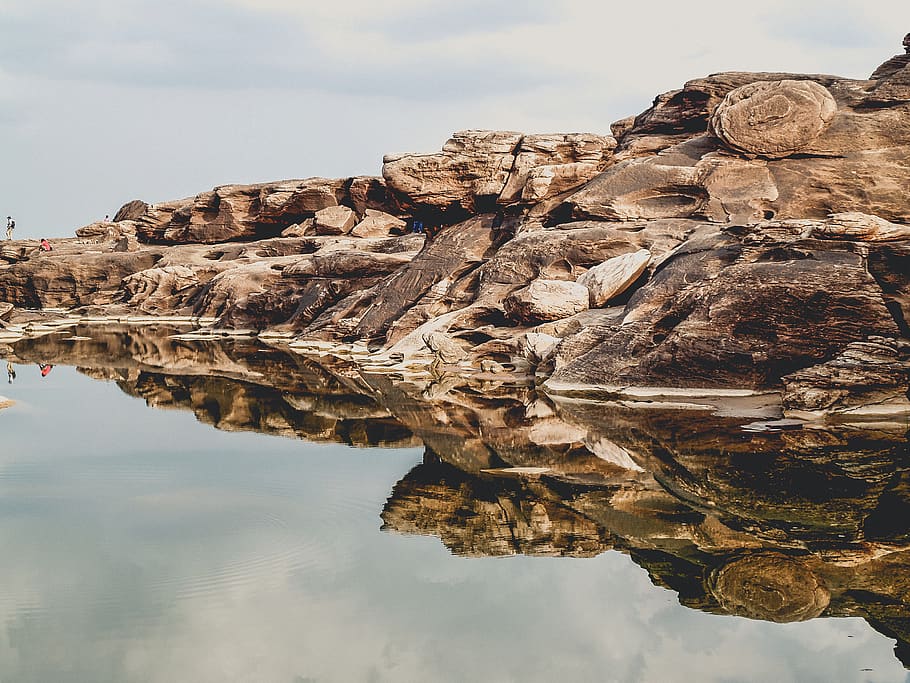Shallow Focus Photography of Brown Island, background, beautiful HD wallpaper