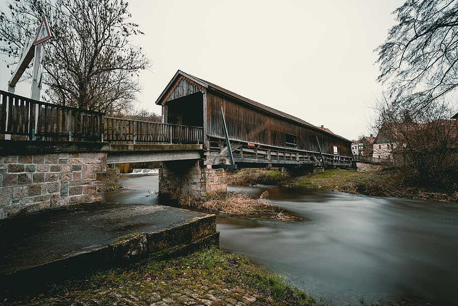 bridge and river during daytime, built structure, architecture HD wallpaper