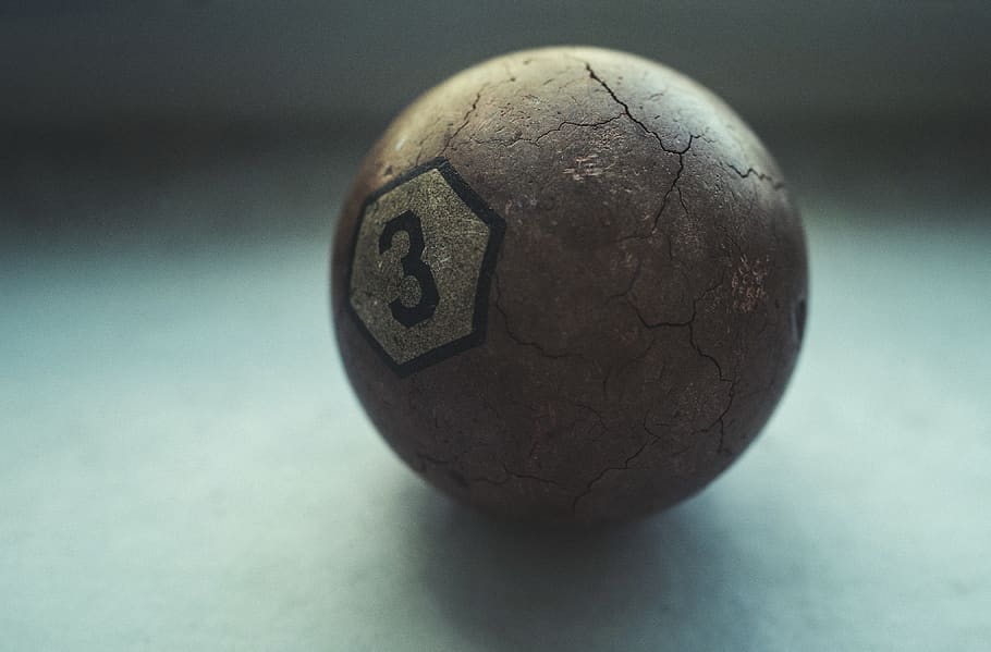 brown billiard ball, park slope, united states, 3, sphere, vintage HD wallpaper