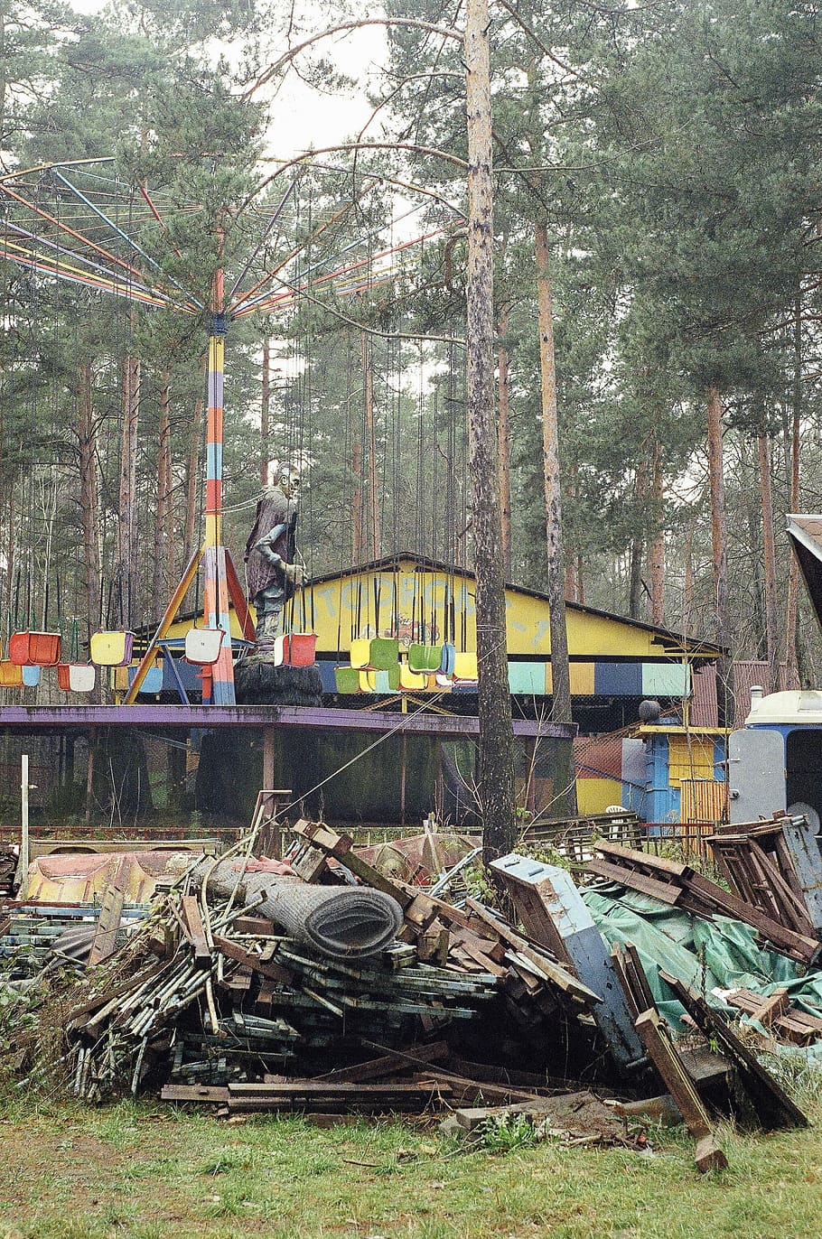 Abandoned amusement park, action, activity, adventure, attraction HD wallpaper