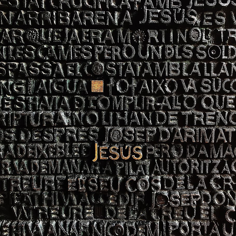 Jesus text, communication, full frame, backgrounds, no people HD wallpaper