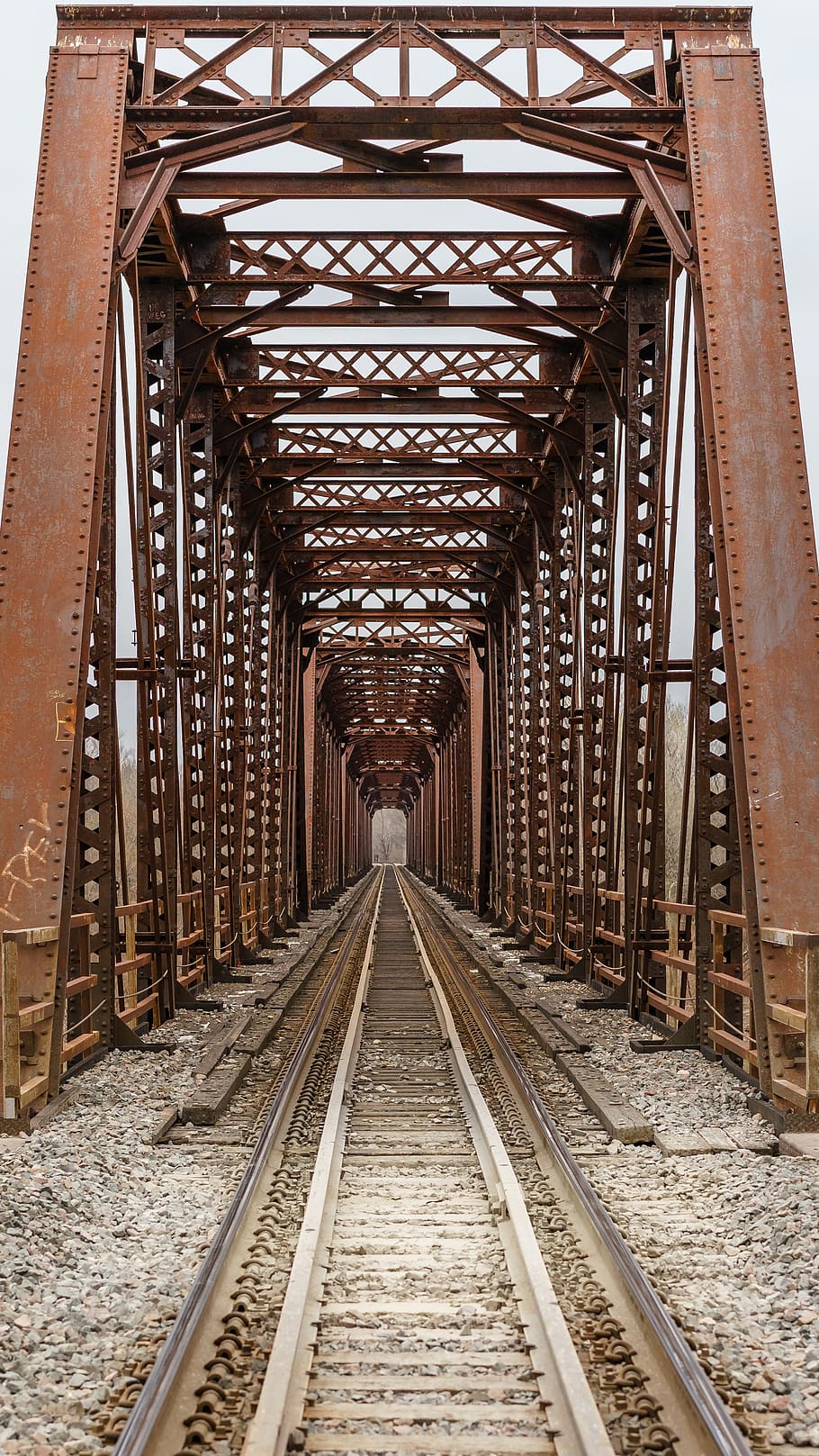 railroad, bridge, the way forward, rail transportation, track HD wallpaper
