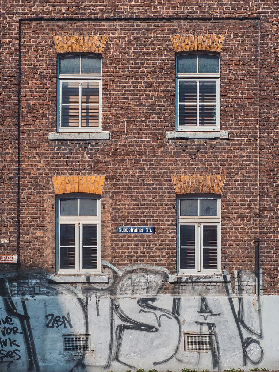 germany, cologne, masonry, windows, building, urban, city, facade HD wallpaper