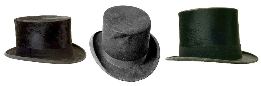 cylinder, hat, object, head, wear, cut out, white background HD wallpaper