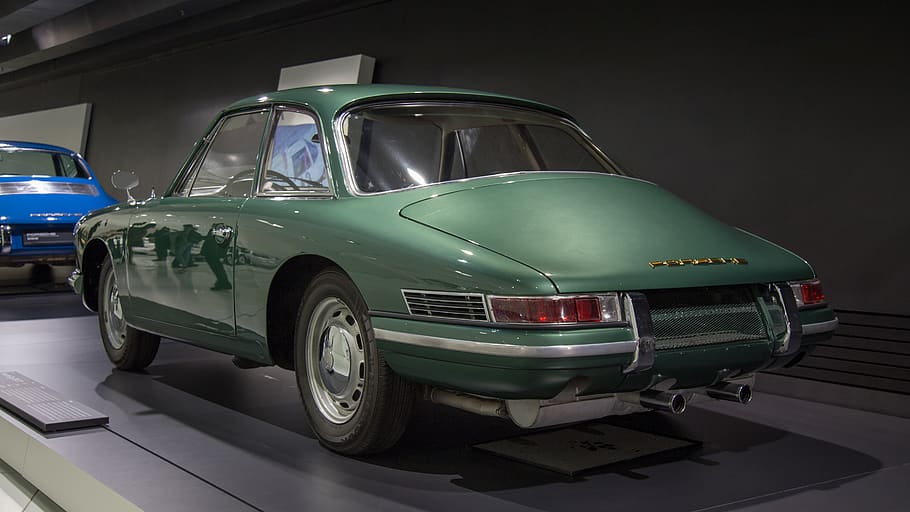 green coupe, car, vehicle, transportation, automobile, tire, wheel HD wallpaper