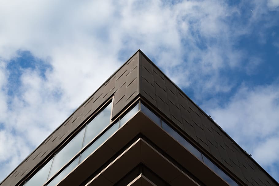 corner, nature, outdoors, triangle, building, office building HD wallpaper