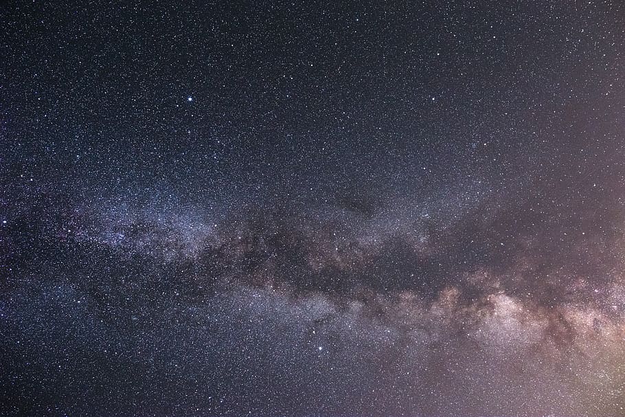 starry night, outdoors, galaxy, milky way, space, nebula, astronomy HD wallpaper