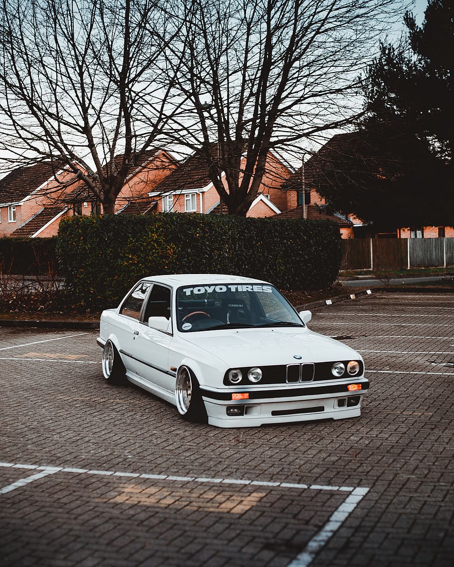 white coupe, vehicle, transportation, sports car, automobile HD wallpaper