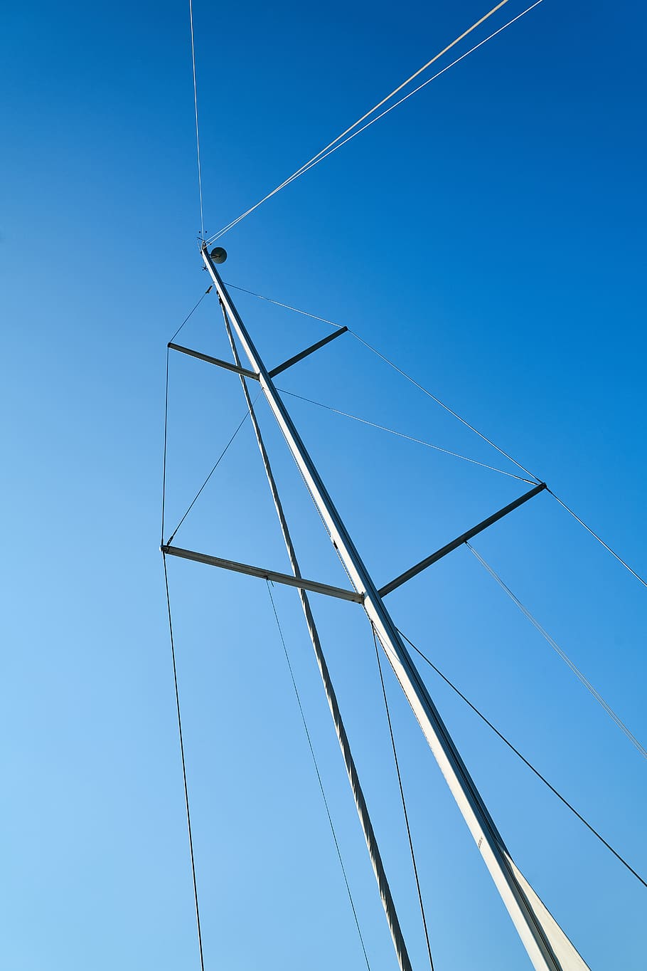 sailboat, direct, high, rope, blue, sky, steel, daniel, solid HD wallpaper