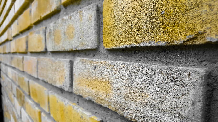 brick, yellow, texture, wall, architecture, built structure HD wallpaper