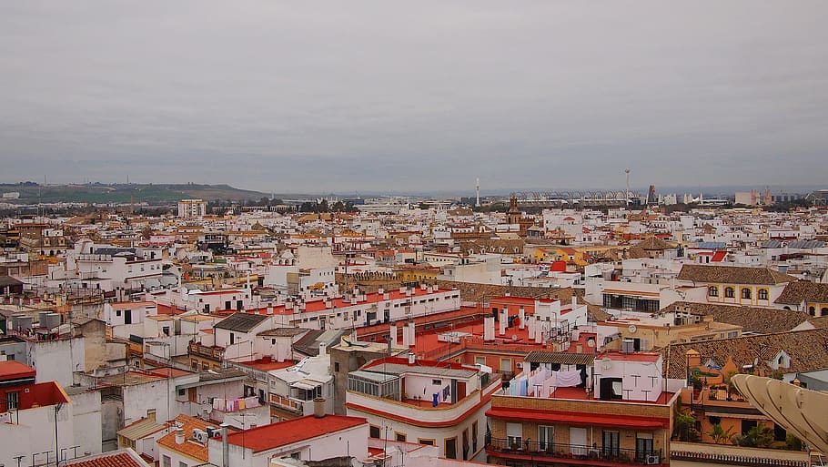 city, rooftops, architecture, buildings, houses, apartments HD wallpaper