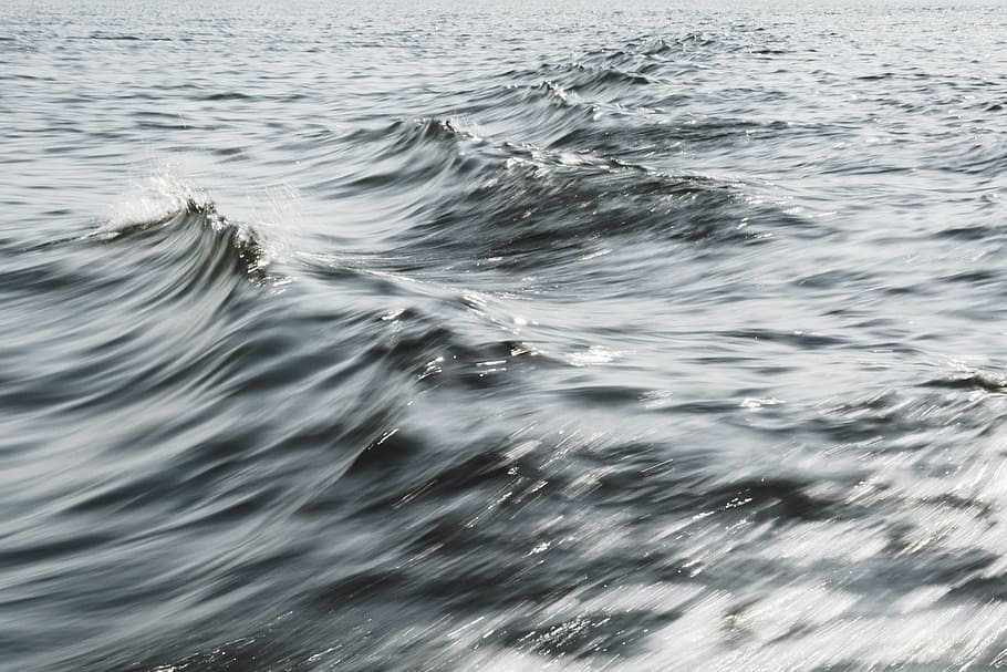 sea waves, tide, motion, reflection, summer, summer vibe, sun HD wallpaper