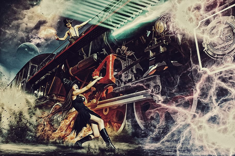 train, transport, service, human, activity, lady, woman, graphic HD wallpaper