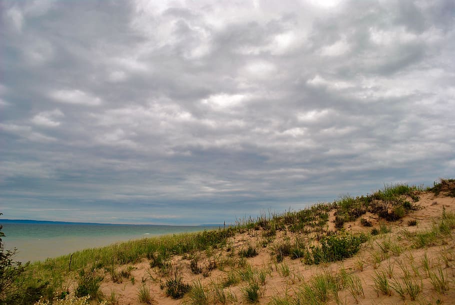 desert, cloud, ocean, cloud - sky, scenics - nature, beauty in nature HD wallpaper