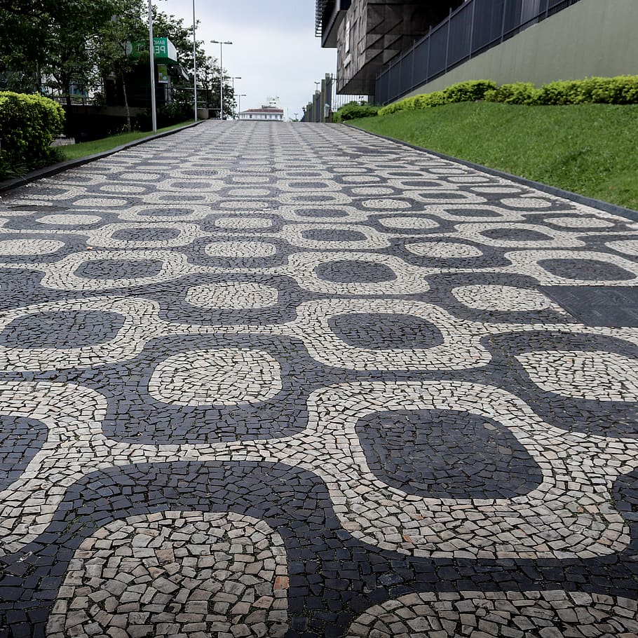 brazil, state of rio de janeiro, tiles, pieces, mosaic, bold
