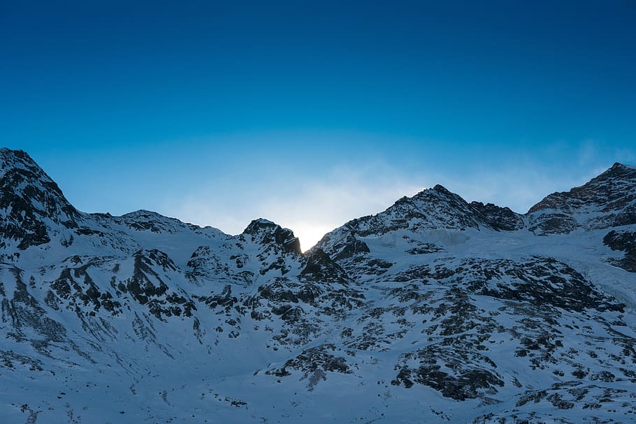 mountain, clouds, sky, travel, nature, adventure, trip, snow HD wallpaper