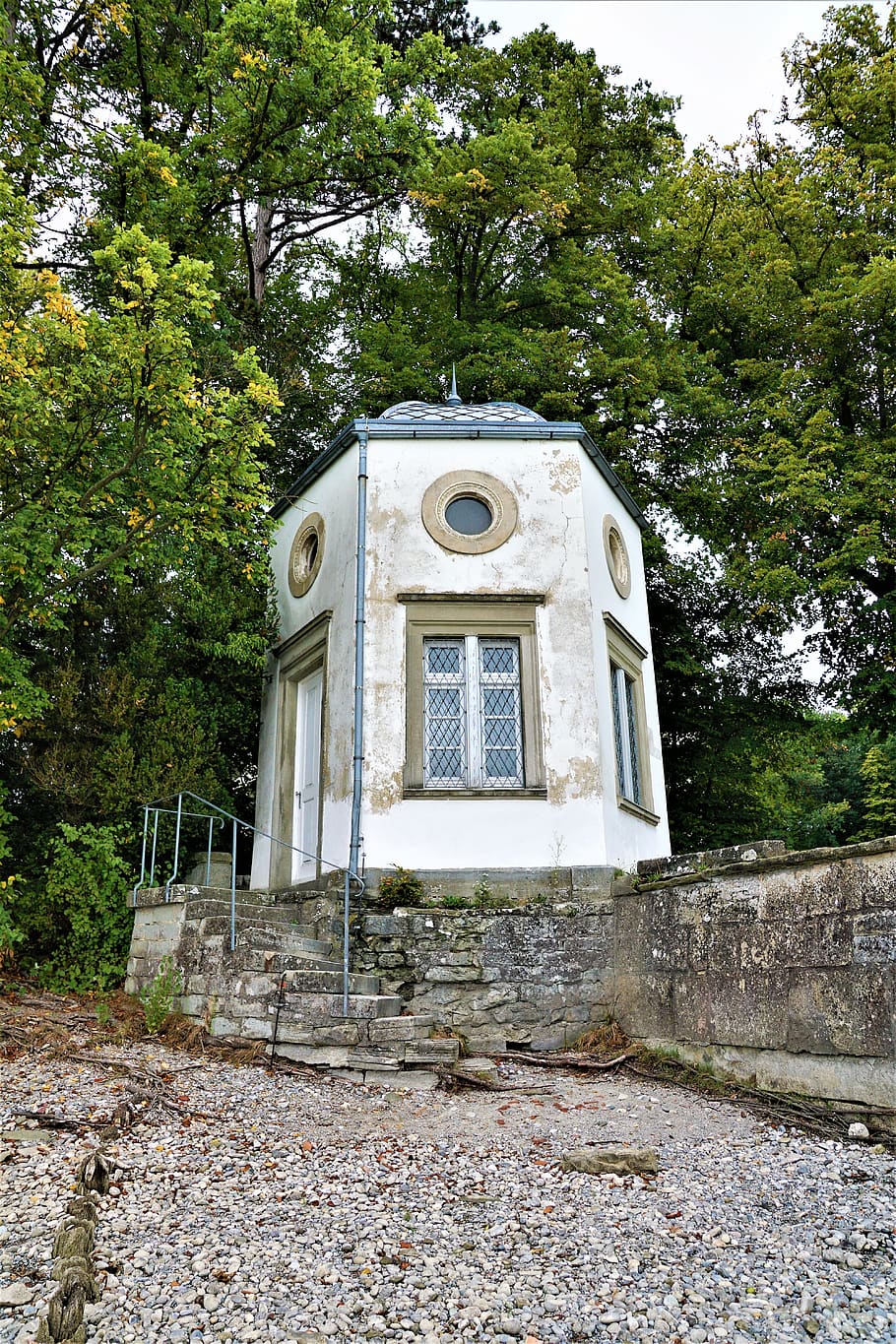 chapel, constance, summer, park, religion, church, stucco work HD wallpaper