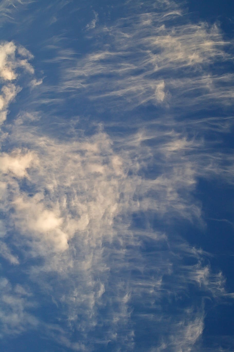 clouds, white, blue, cloudscape, delicate, pattern, sky, background HD wallpaper