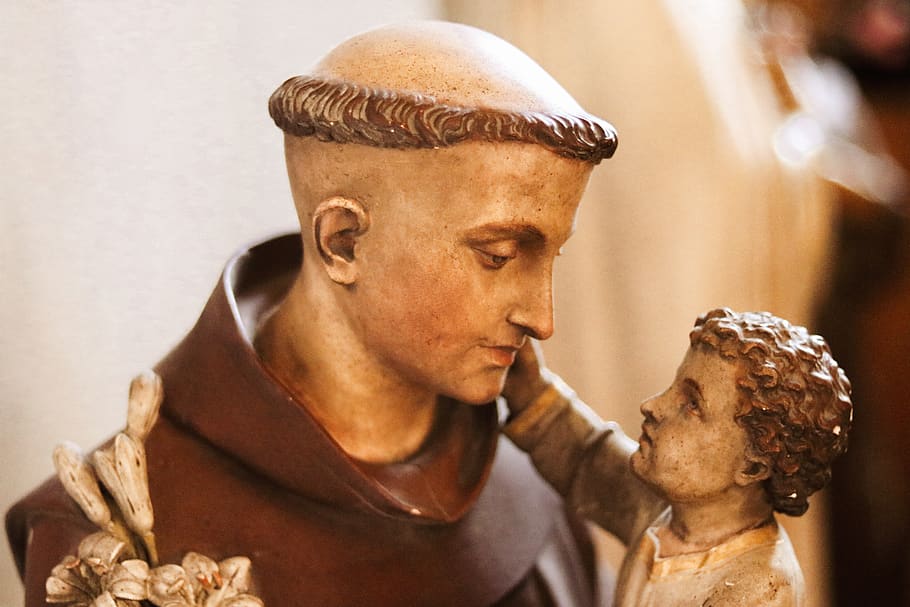 religious figurine, human representation, indoors, sculpture HD wallpaper