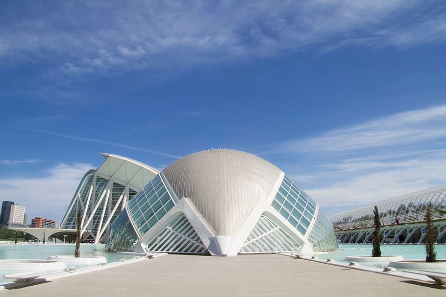 architecture, building, infrastructure, blue, sky, clouds, dome HD wallpaper