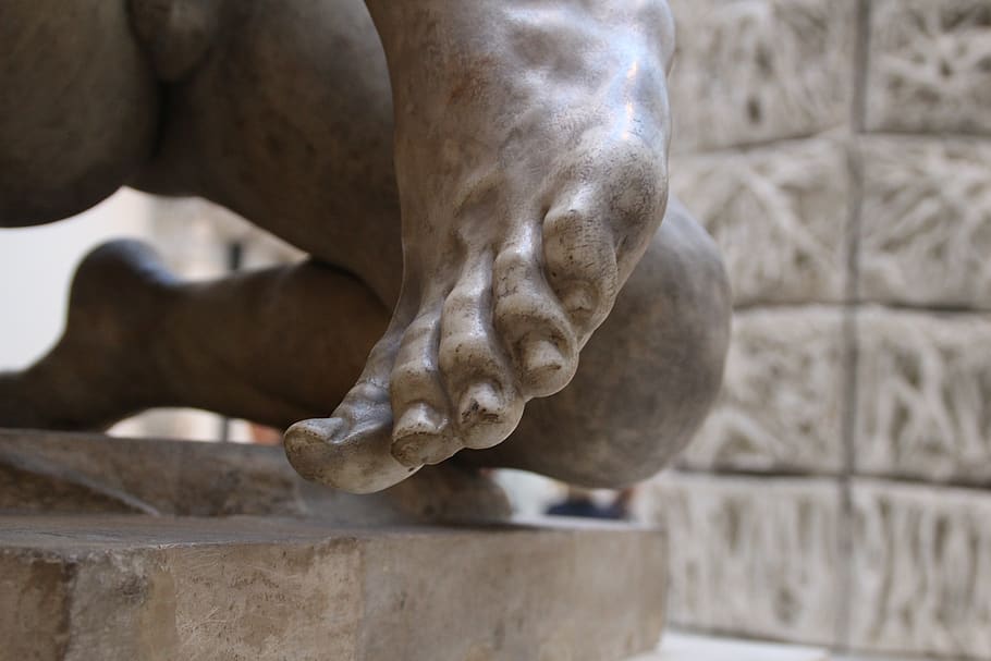 Online crop | HD wallpaper: foot, feet, statue, barefoot, sculpture