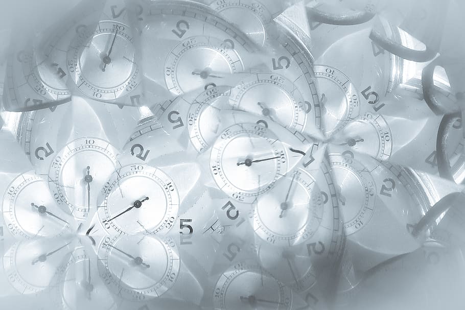 white and gray analog clock, no people, indoors, white color HD wallpaper