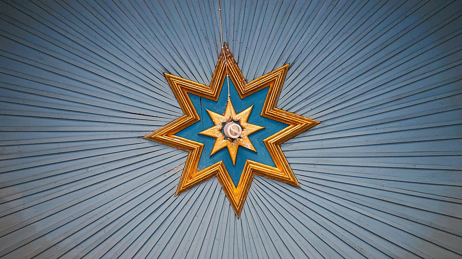 brown star decor, shape, ceiling, gold, jardín, colombia, ornament HD wallpaper