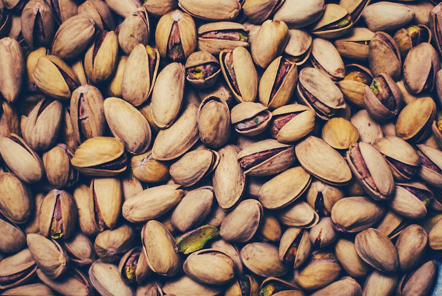 pistachios, nuts, food, snacks, food and drink, large group of objects HD wallpaper