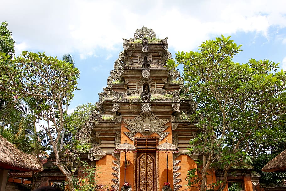 temple, bali, ubud, indonesia, summer, island, asia, asian, HD wallpaper