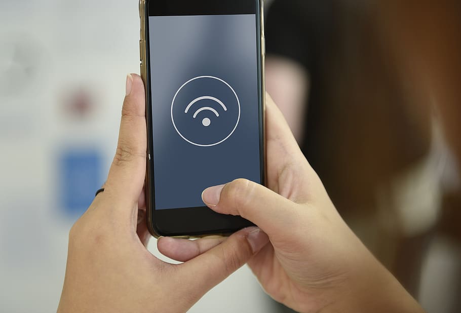 Person Using Black Android Smartphone, blur, close-up, electronic HD wallpaper
