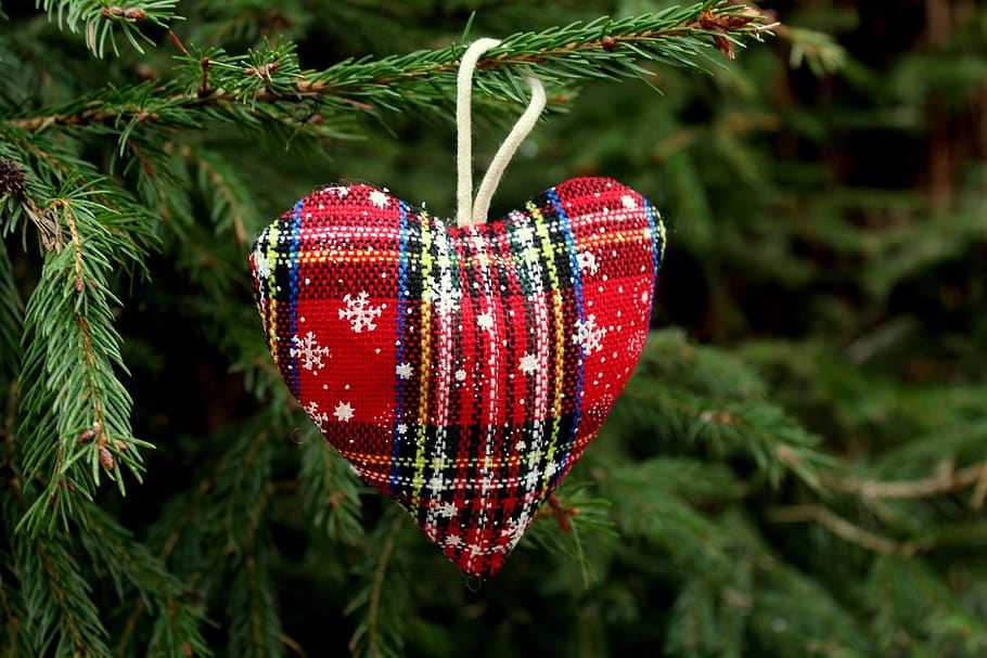 heart, tree, christmas tree, decoration, holiday, ornament HD wallpaper
