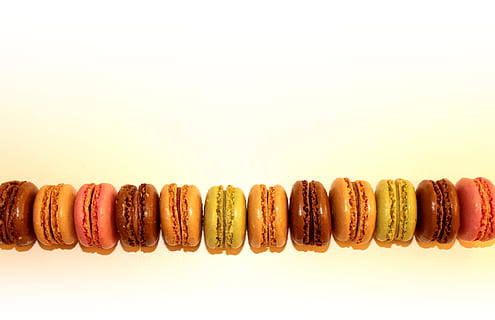 French Macaroons - With Copyspace - Sweets and Cookies, assorted HD wallpaper