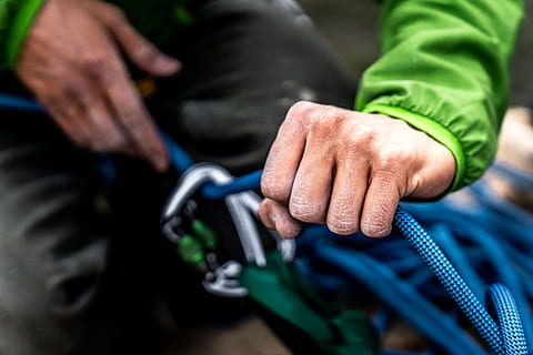 blue safety harness, human, person, usa, san luis obispo, finger HD wallpaper